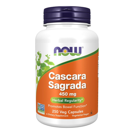 Cáscara Sagrada 450mg 250cáp. Veg. Now