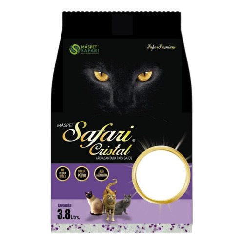 Arena Safari Cristal 1,6 Kg x 1kg de peso neto