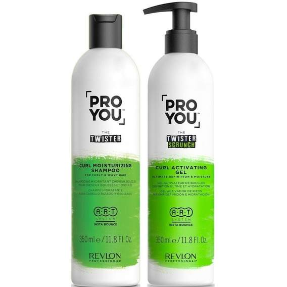 Shampoo + Gel Scrunch Para Rizos Revlon Pro You The Twister