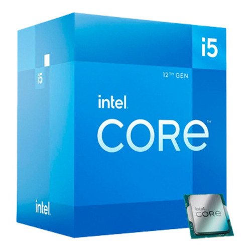 Procesador gamer Intel Core i5-12400 BX8071512400  de 6 núcleos y  4.4GHz de frecuencia con gráfica integrada
