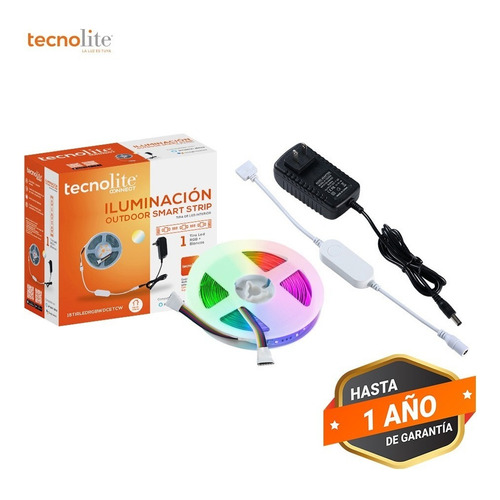 Tira Led Rgb Premium Wifi Tecnolite Sensor Audio Contra Agua