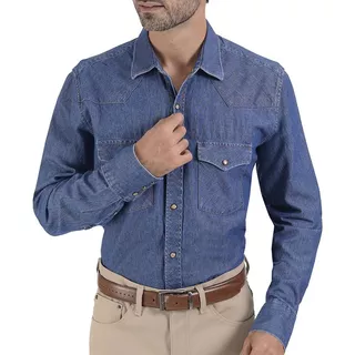 Camisa Vaquera Manga Larga Classic Fit