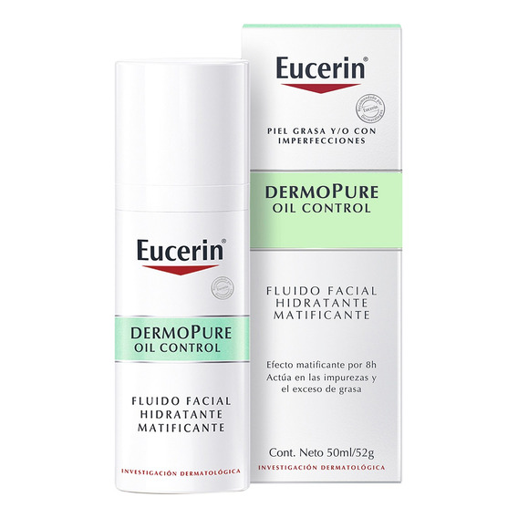 Eucerin Fluido Facial Matificante Dermopure Piel Grasa 50ml