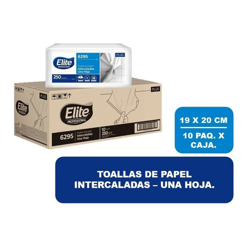 Toalla De Papel Intercalada Plus Elite 6295