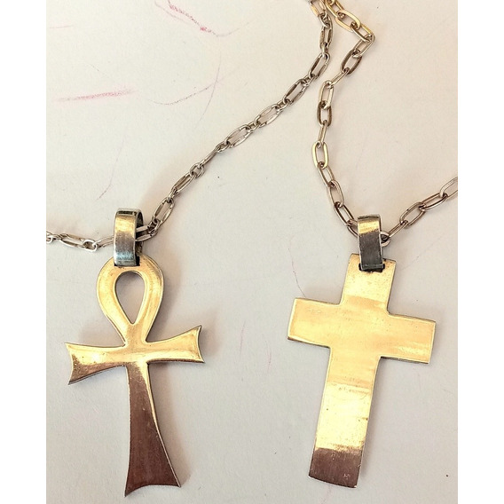 Cruz Egipcia Vida Copta + Cadena Forcet Kendra Joyas