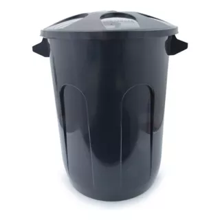 Lixeira Plástica Com Tampa Eco Nature 93l Preto