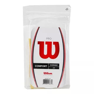 Overgrip Wilson Pro Comfort C/30 Unid. Branco- R. Federer