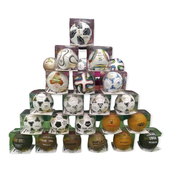 Colección 21 Un. Mini Mundiales De Fútbol. De 1930 A 2018