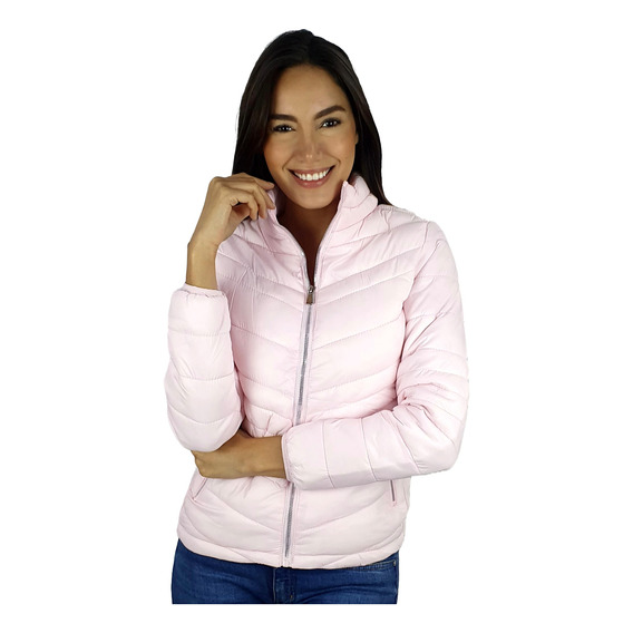 Chamarra Basica Mujer Puffer Moda Casual