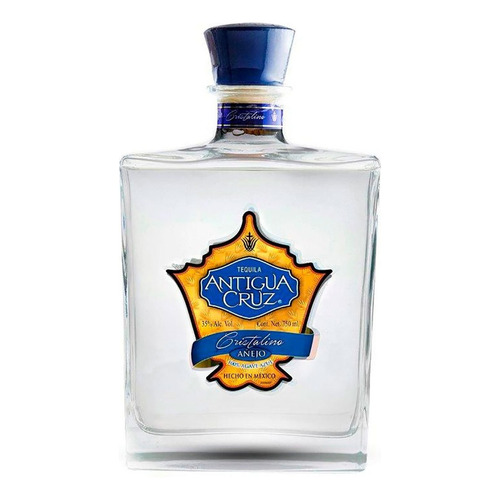 Tequila Antigua Cruz Añejo 100% Puro De Agave Cristalino 750ml