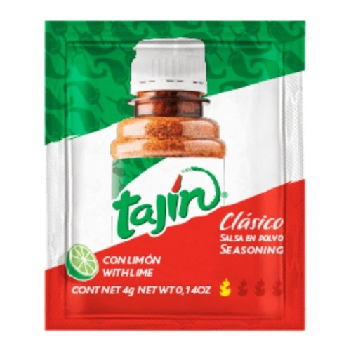 Sobrecitos De Tajin Clasico Chile En Polvo 30 Piezas De 4gr