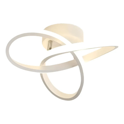 Plafon Led Lazo 19323/ne 12w 25x14cm Calido Blanco Calido Blanco