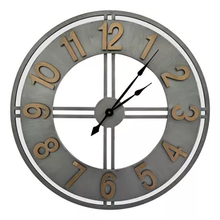 Reloj De Pared Metalico 60 Cm Grande Moderno Oficina Hogar