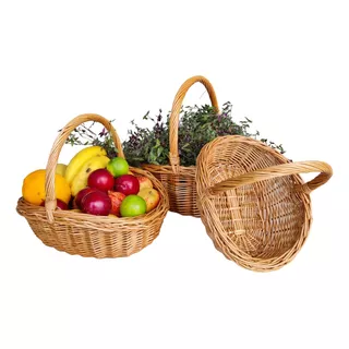 Cestas Decorativas Para Pães Frutas Organizadoras 3 Unidades