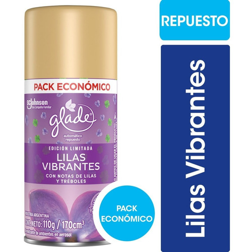 Glade Aerosol Lilas Automatico Repuesto X 170ml