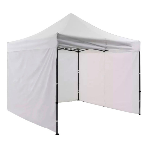 Carpa Paredes Lona 3m X 3m Plegable Impermeable Toldo Color Blanco