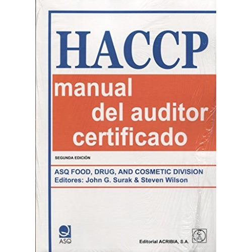 Libro Haccp : Manual Del Auditor Certificado De Asq Food