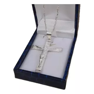 Colgante Crucificacion En Plata Fina