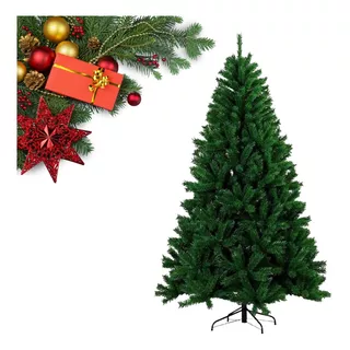 Árvore De Natal 150cm Linha Premium Cheia Galhos Volumosos Cor Verde
