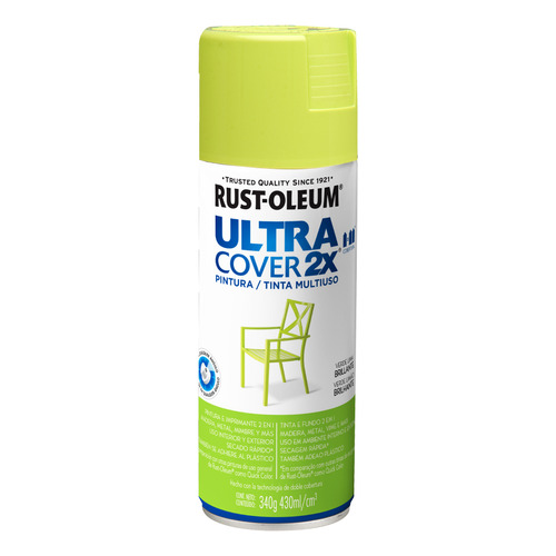 Rust-Oleum Ultra Cover Aerosol Verde Lima 430 ml pintura multiuso
