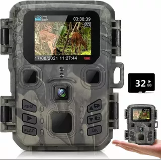 Mini Câmera Visão Noturna Caça Esportiva Animais Em Floresta