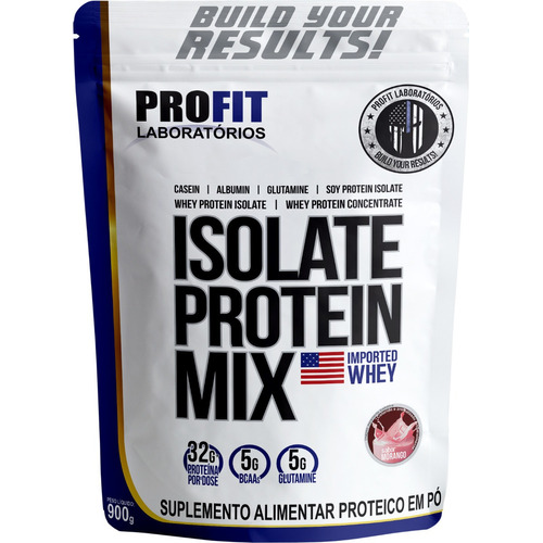 Suplemento en polvo Profit Labs  Isolate Protein Mix whey protein sabor frutilla en sachet de 900g