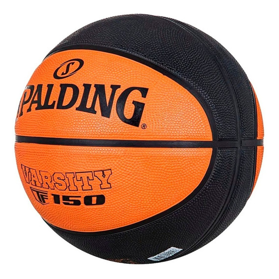 Pelota De Basquet Spalding Tf 150 N°7 Goma Outdoor Color Naranja negro