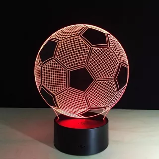 Lámpara Led Multicolor + Control Futbol Diseños Regalos