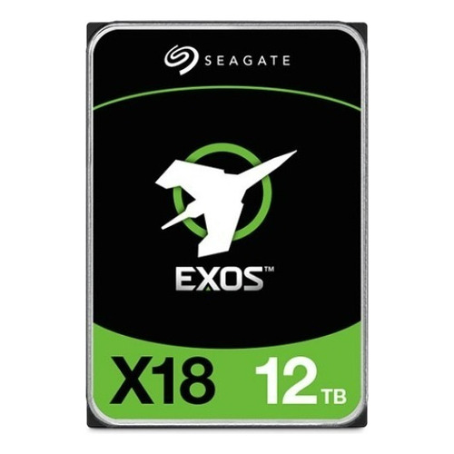 Disco Rígido 12tb Seagate Exos X18 Sata Int. 3.5 Gtia.of. Color Negro