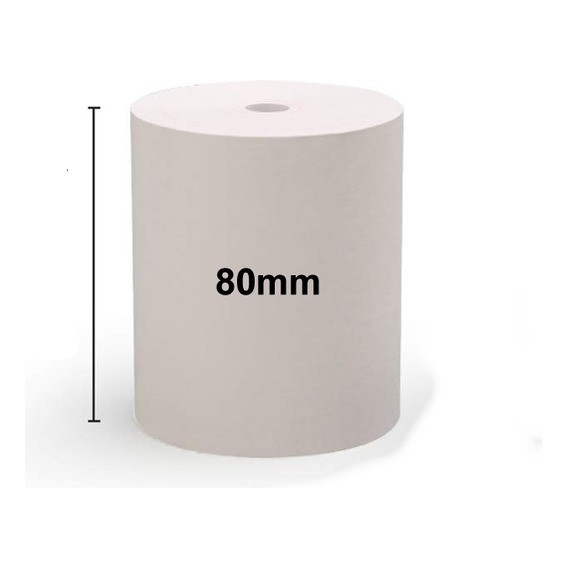 Rollo Termico Comandera 80 Mm X 80mts Paq 10 Unid Color Blanco