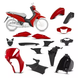 Kit Carenagem Moto Biz 100 Biz 125 Ano 2011 Á 2015 Pro Tork