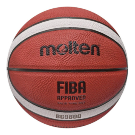 Balón Baloncesto Molten #7 Bg3800 Piel Sintética Duela Fiba