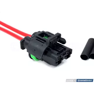 Plug Conector P/ Resistência Ventoinha Renault Sandero Logan