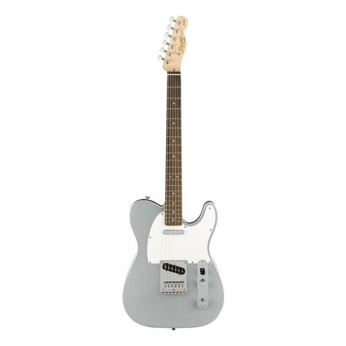 Guitarra eléctrica Squier by Fender Telecaster de álamo slick silver laca poliuretánica con diapasón de laurel