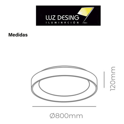 Plafon Led Moe Negro 120cm Deco Moderno 50w Deco Moderno  Negro Interior