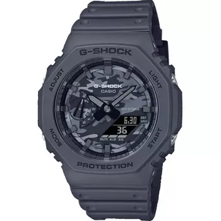 Relógio Casio G-shock Ga-2100ca-8adr *utility Camo Cor Da Correia Preto Cor Do Bisel Preto Cor Do Fundo Preto