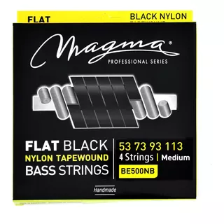 Encordado Magma Bajo Flat Black Nylon 053-113 Be500nb