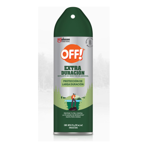 Repelente De Mosquitos En Aerosol Off! Extra Duración Deepwoods 170ml