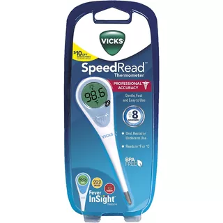 Vicks Speedread Termômetro Digital Leitura Rápida 8 Segundos Cor Azul