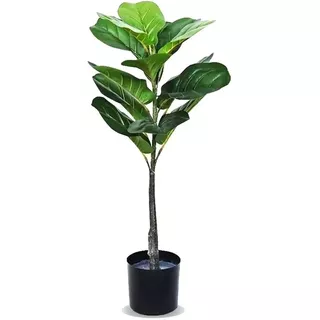  Ficus Artificial Planta Alta Interiores Con Maceta 74 Cm 