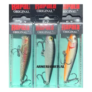 Señuelos Rapala Original  7 Cm X 3  / Armería Virtual