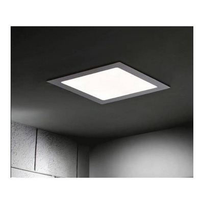 Plafon Embutir Led 18w Acero Cuadrado Panel  Luz Desing