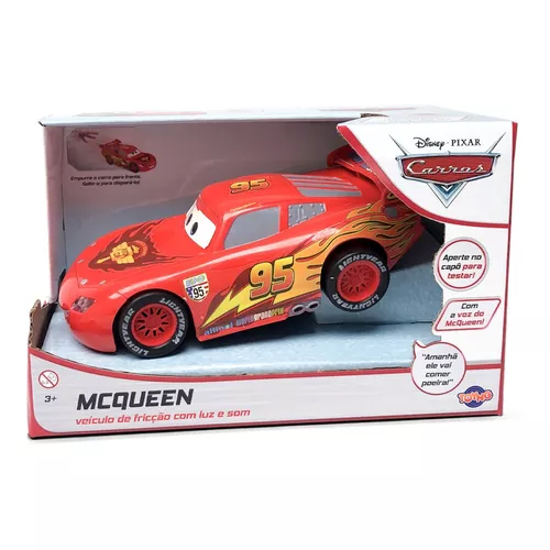 Relâmpago Mcqueen Carrinho A Fricção Infantil C Voz Original