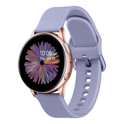 Samsung Galaxy Watch Active2 (Bluetooth) 1.2" caja 40mm de  aluminio, malla  phantom violet de  fluoroelastómero SM-R830