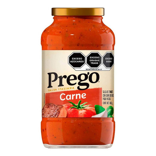 Salsa Tomate Prego con Carne 680g.