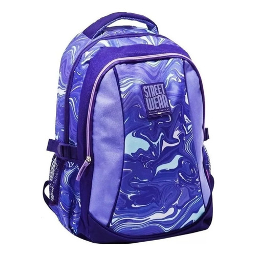 Mochila 18 Espalda Street Wear Estampa Surtida Lsyd Color Violeta oscuro Diseño de la tela Liso