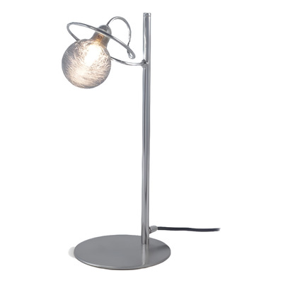 Velador Luciana Globo Cristal Moderno Y Minimalista 