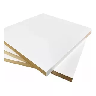 Lámina De Melamina Mdf Blanco De 1,40x2,44 2c 15mm