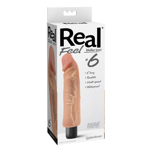 Sexshop Vibrador Real Feel N°6 Consolador Dildos Sexual Color Piel