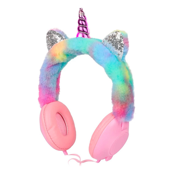 Auriculares Unicornio Cableado Goldtech Arcoiris Infantil ®